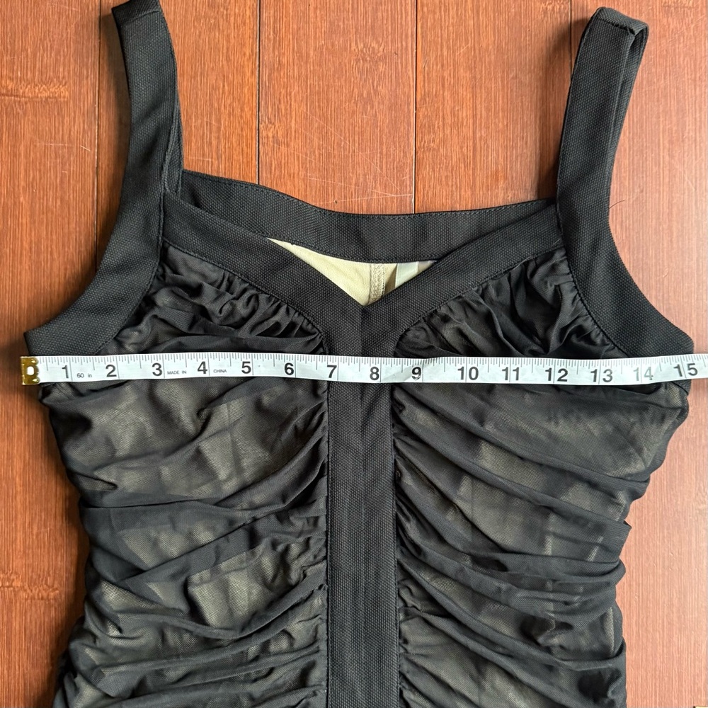 Eye Candy Black Mesh Bodycon Dress - Picture 7 of 8
